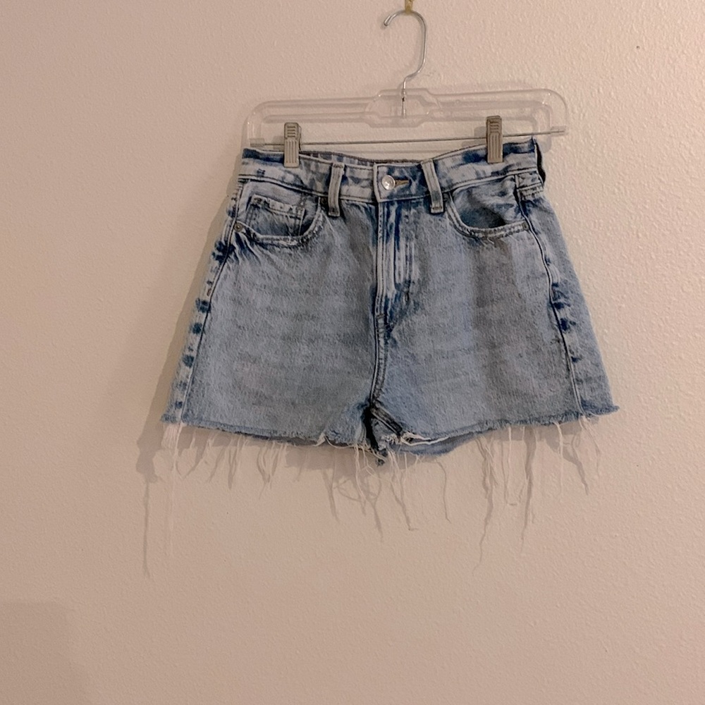 american eagle denim cutoff shorts size 4